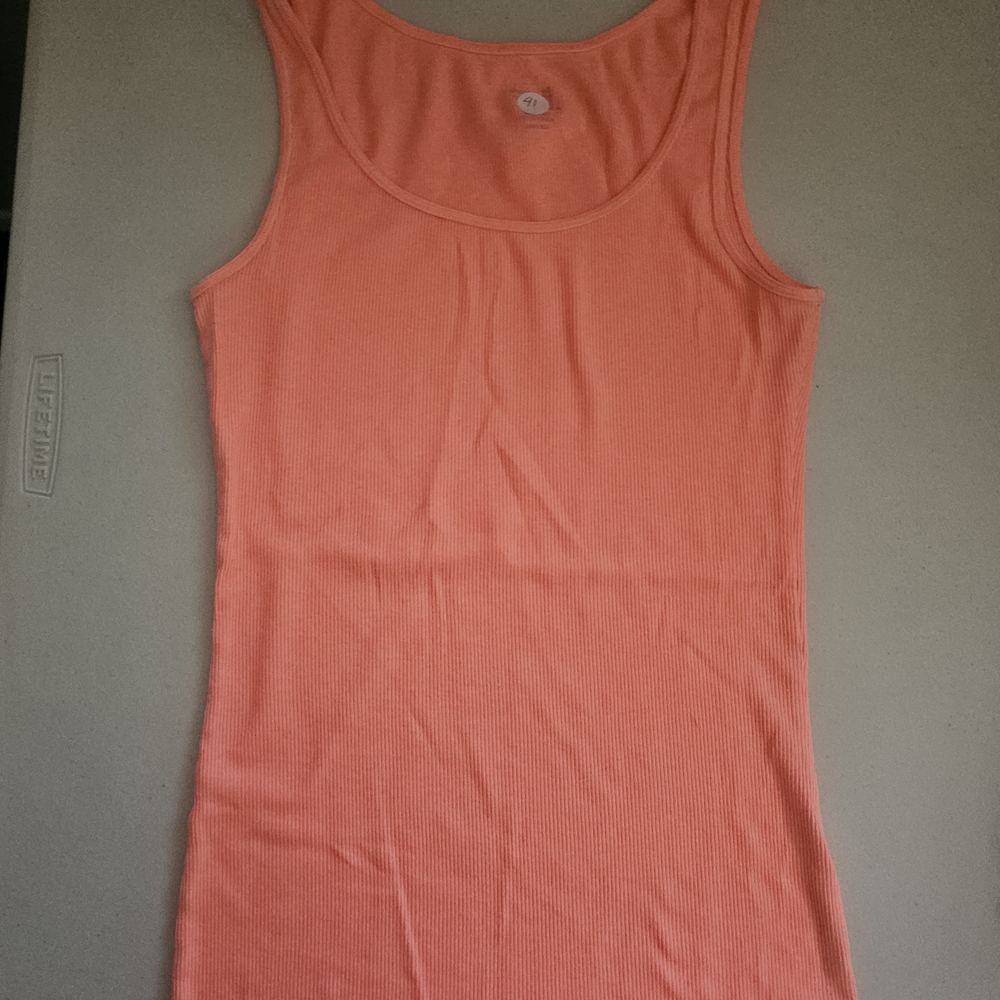 GAP Peach Ribbed Tank Top